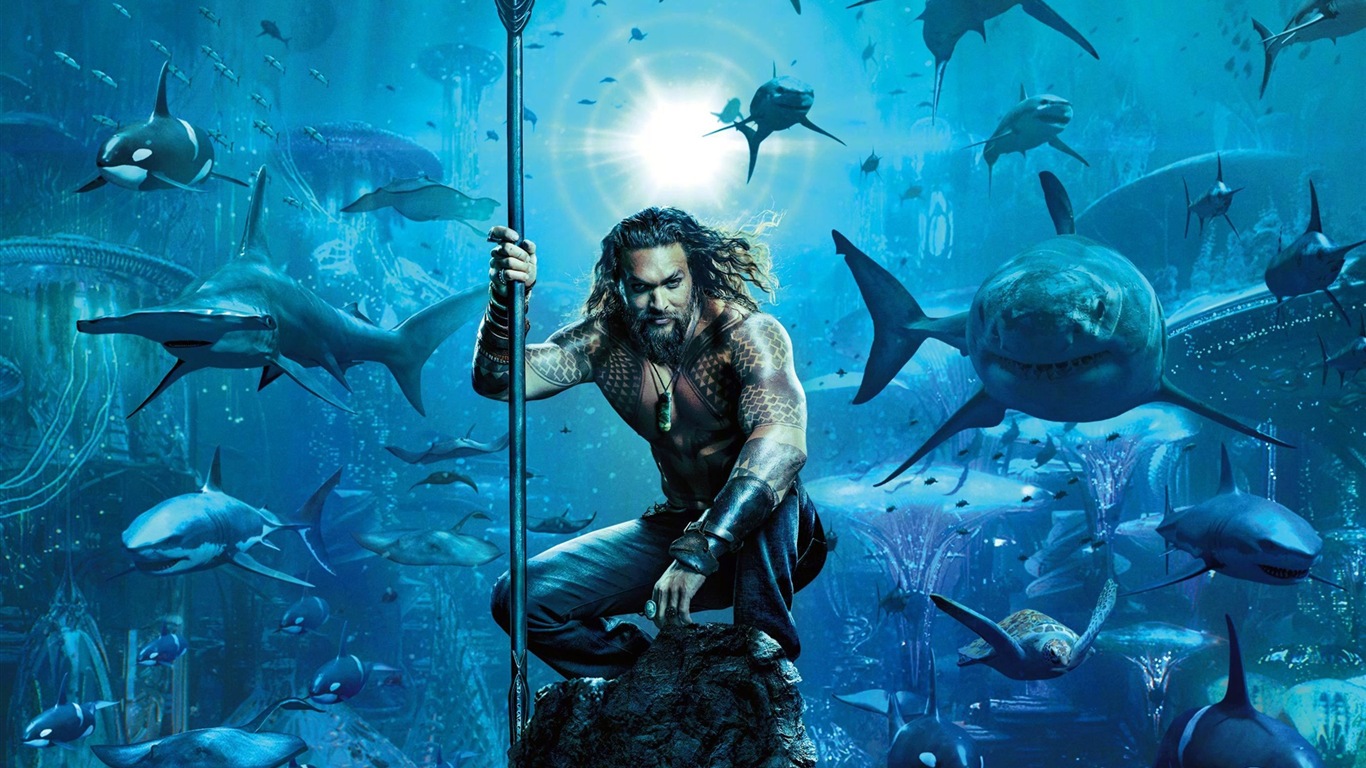 Aquaman, Marvel película fondos de pantalla de alta definición #11 - 1366x768