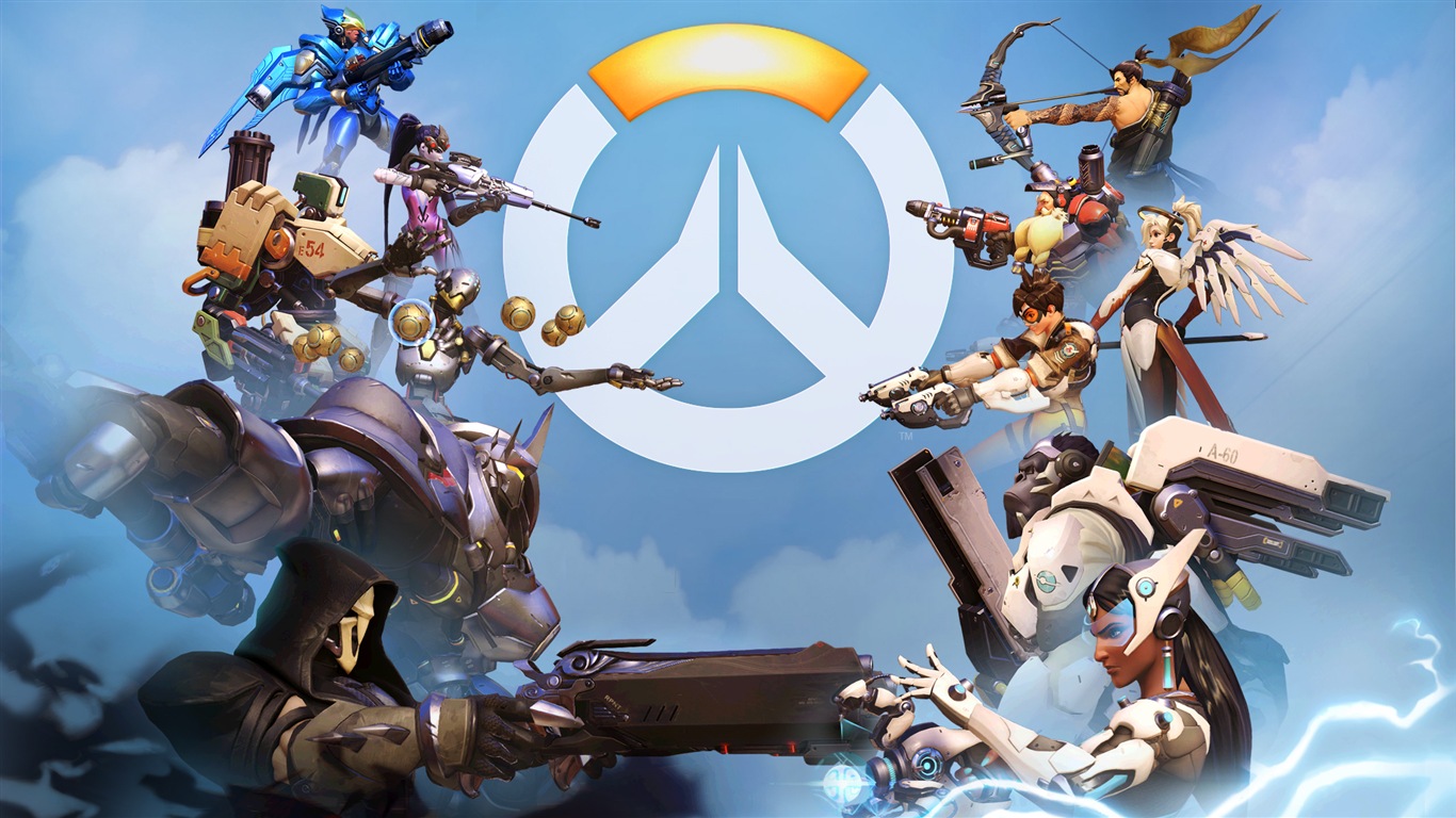 Overwatch, fonds d'écran HD jeu chaud #13 - 1366x768