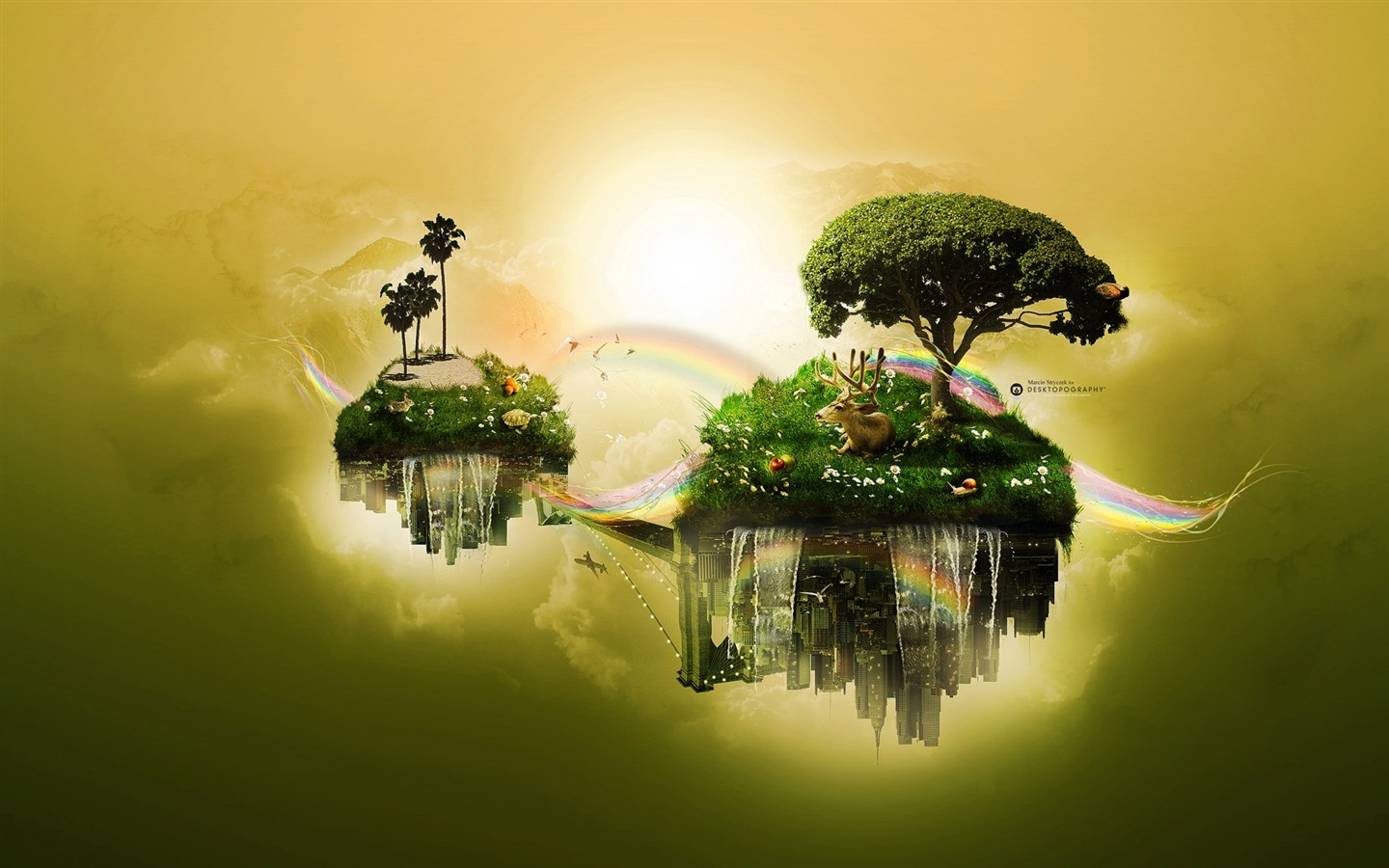 Creative synthesis of the visual wallpaper #2 - 1440x900