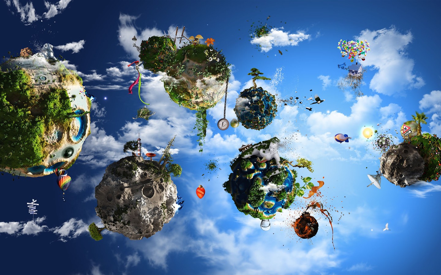 Creative synthesis of the visual wallpaper #13 - 1440x900