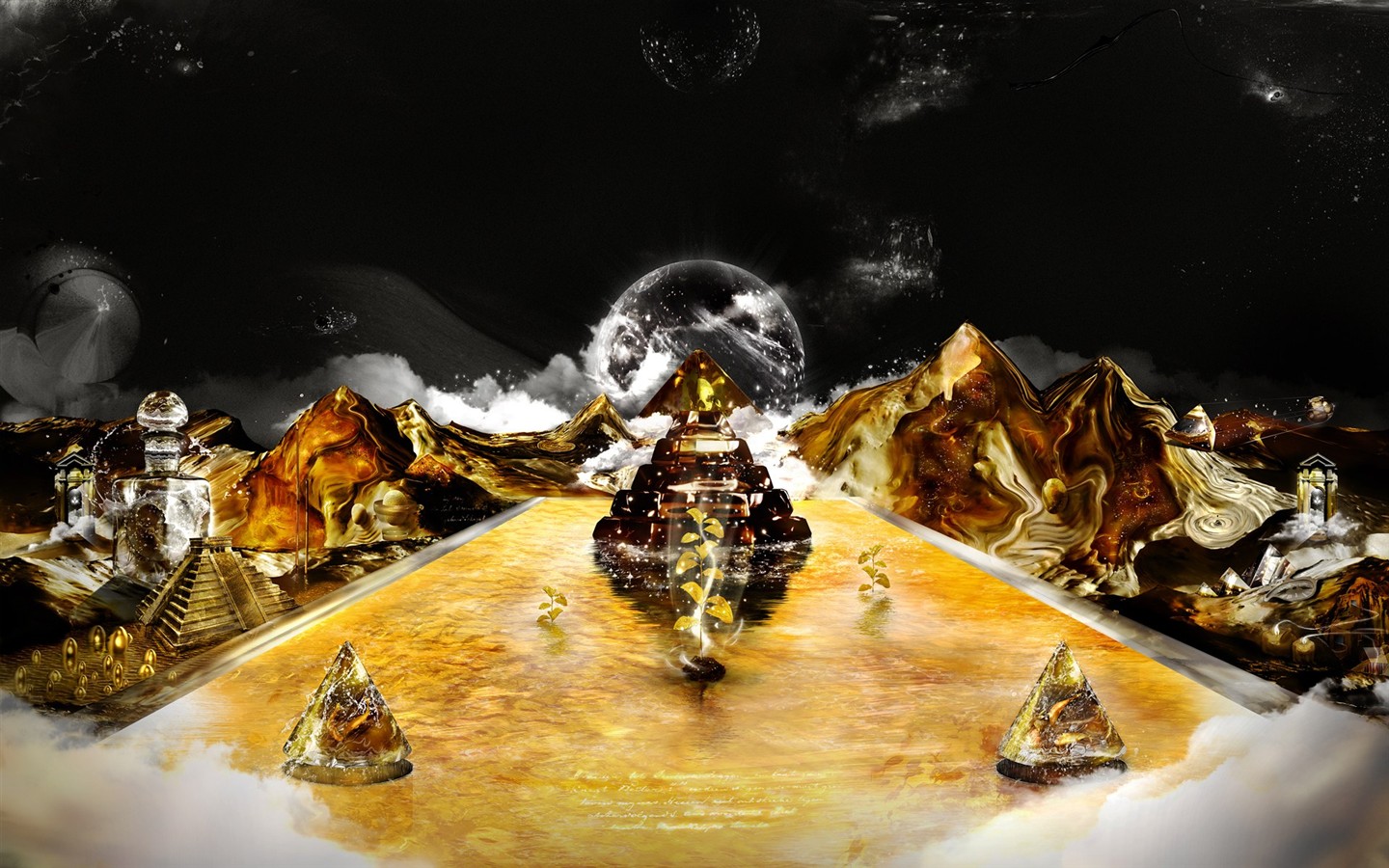 Creative synthesis of the visual wallpaper #18 - 1440x900