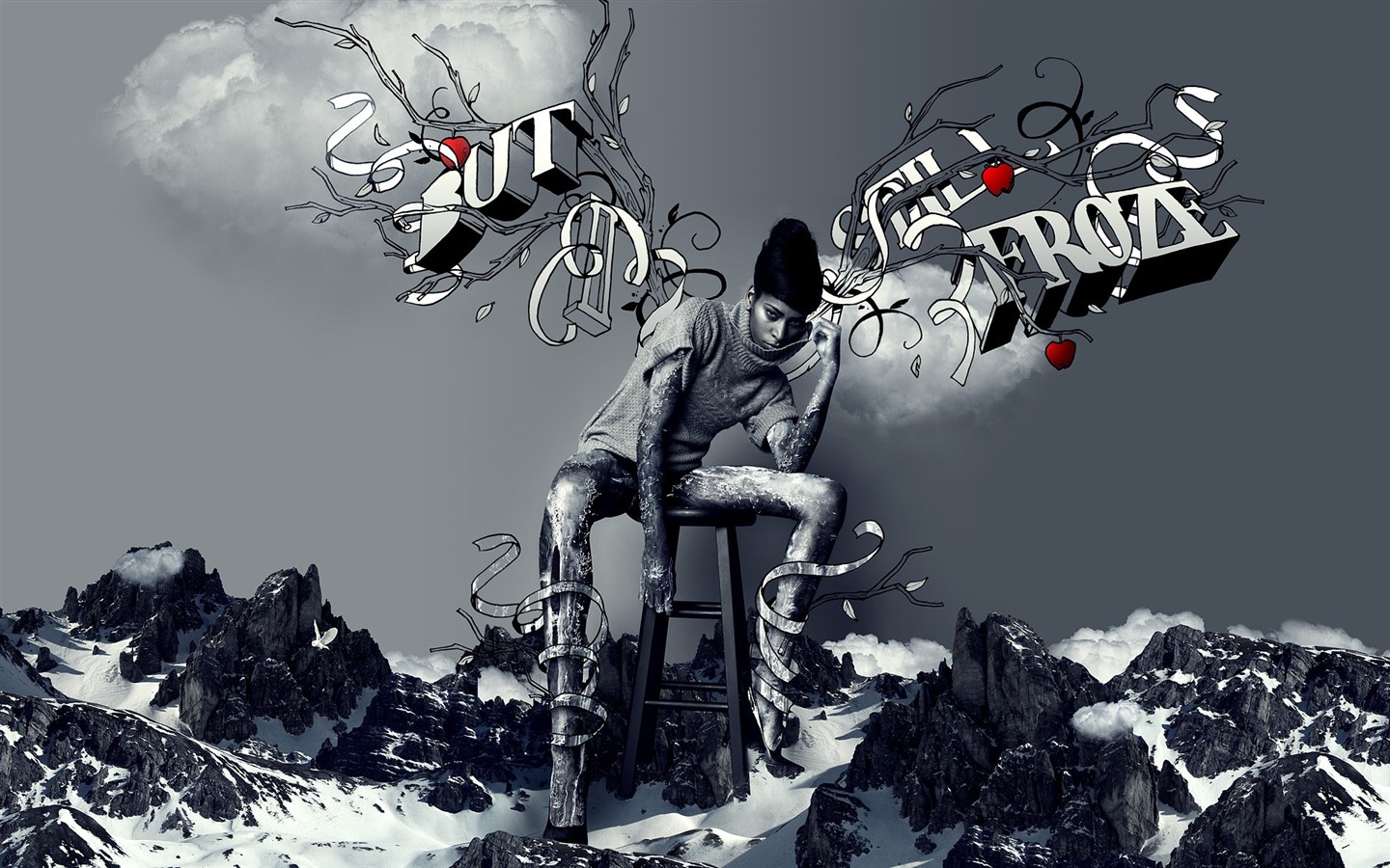 Creative synthesis of the visual wallpaper #23 - 1440x900