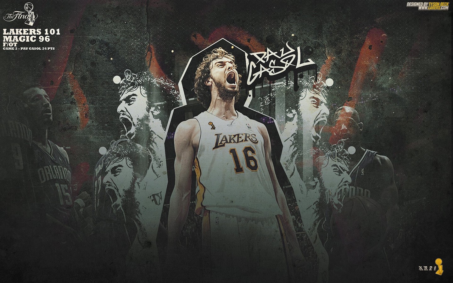 NBA2009 Champion Lakers Wallpaper #12 - 1440x900