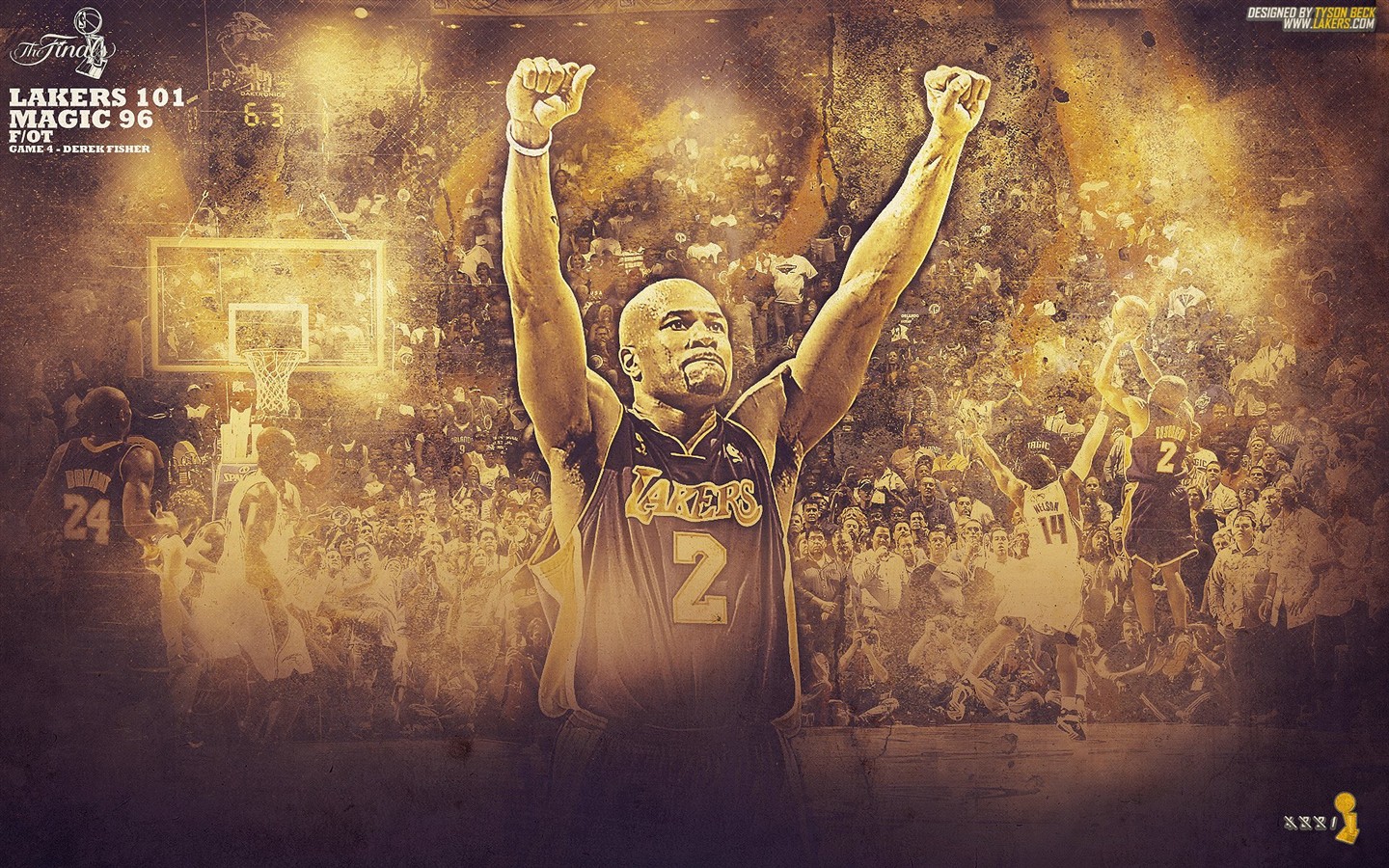 NBA2009總冠軍湖人隊壁紙 #14 - 1440x900