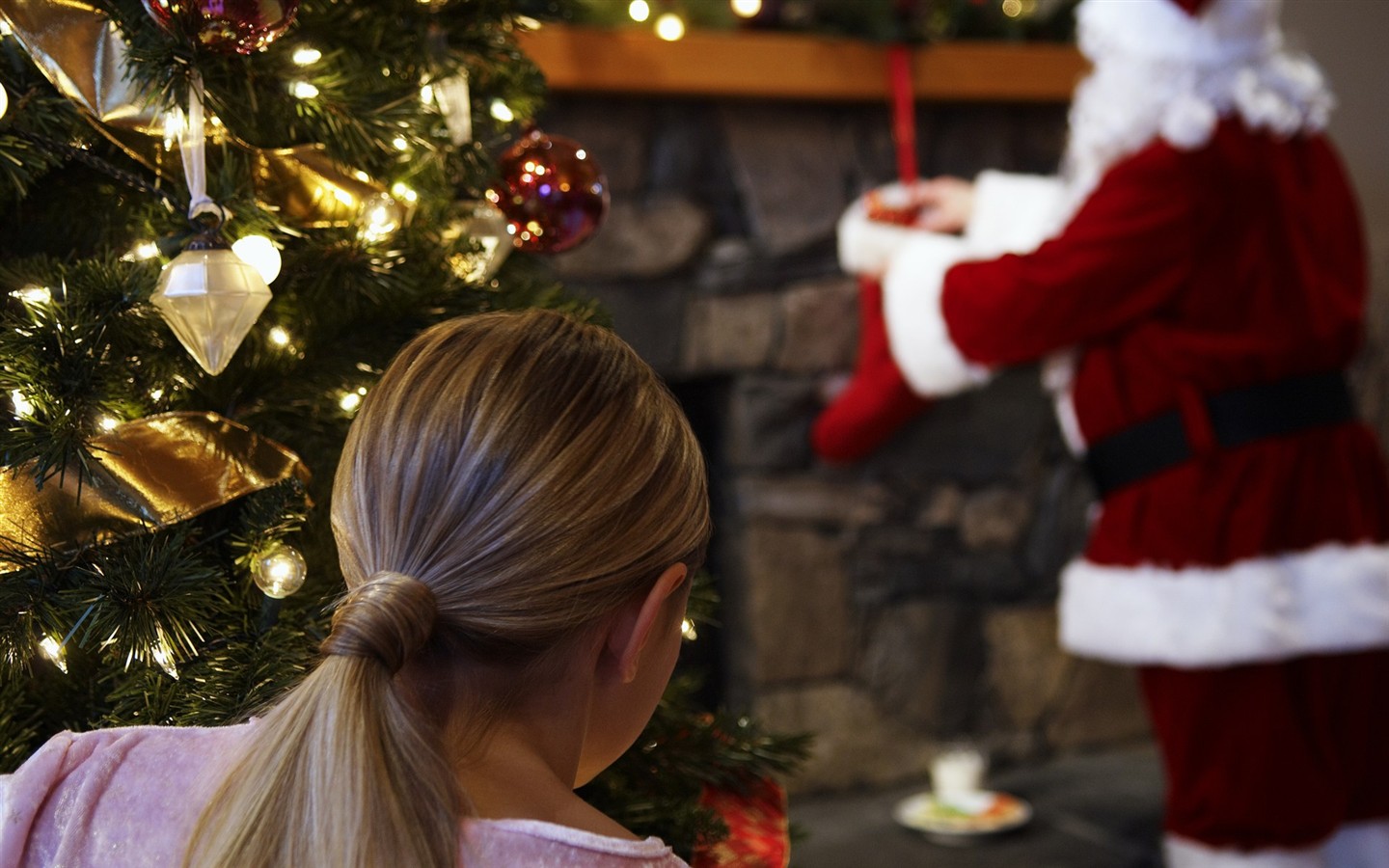 La gente celebra la Navidad Fondos de Inicio #36 - 1440x900