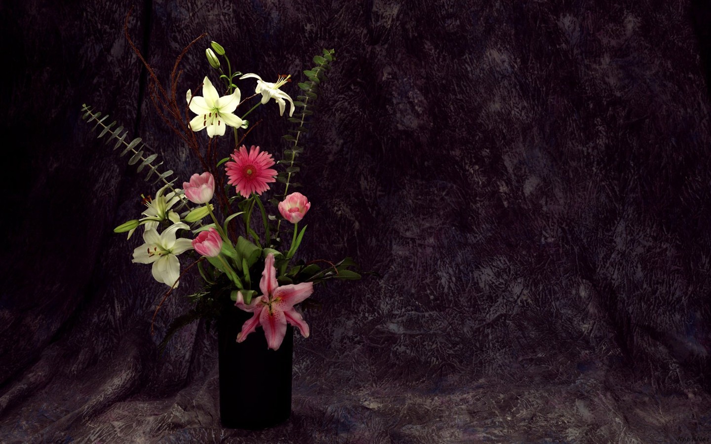 실내 꽃 벽지 (2) #19 - 1440x900
