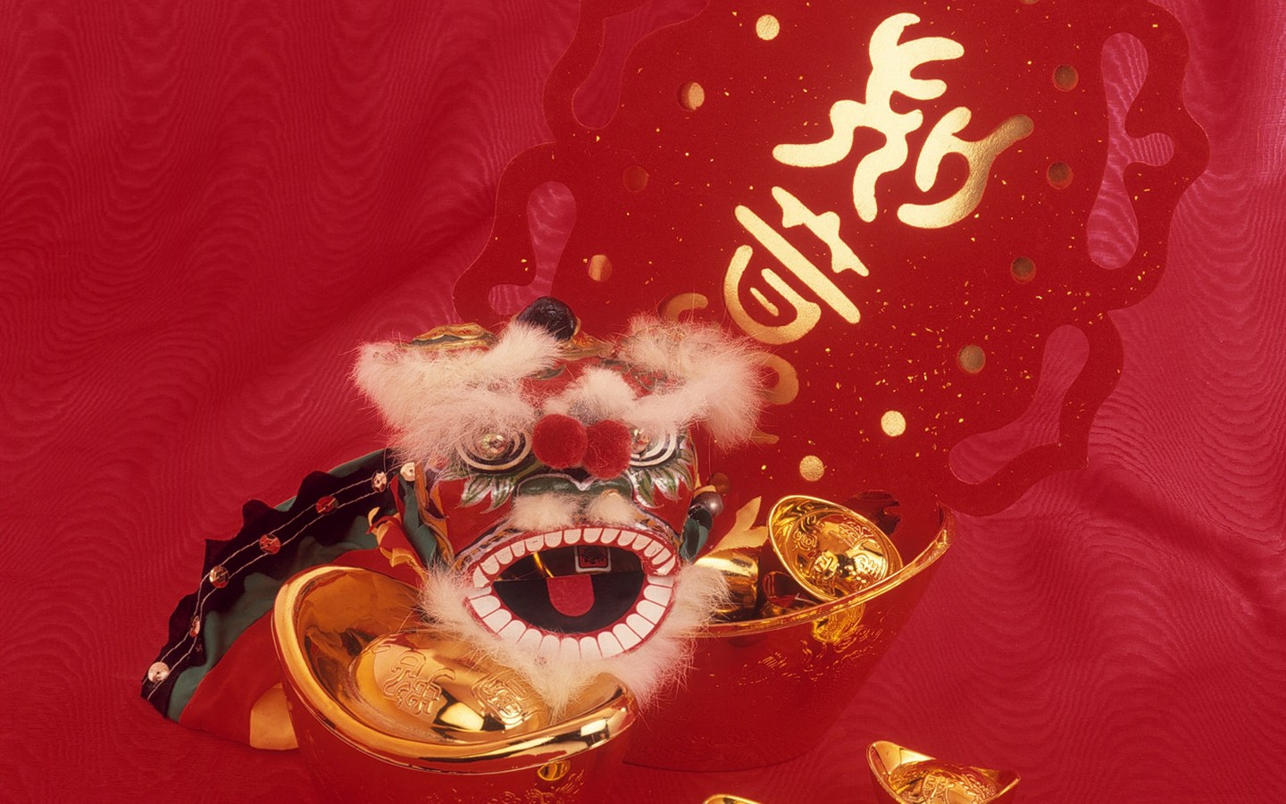 China Wind festive red wallpaper #22 - 1440x900