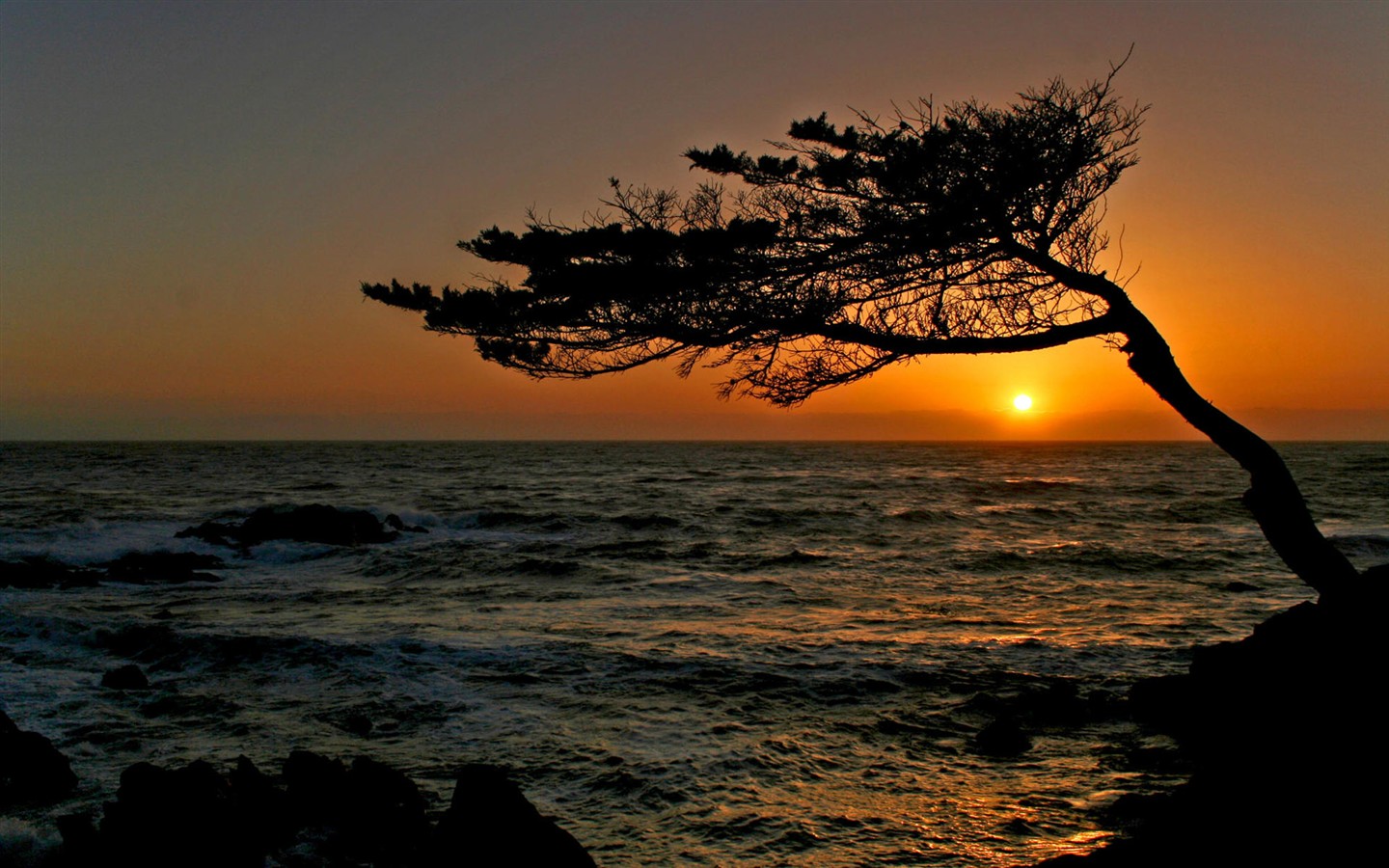Beautiful sunrise and sunset wallpaper #3 - 1440x900