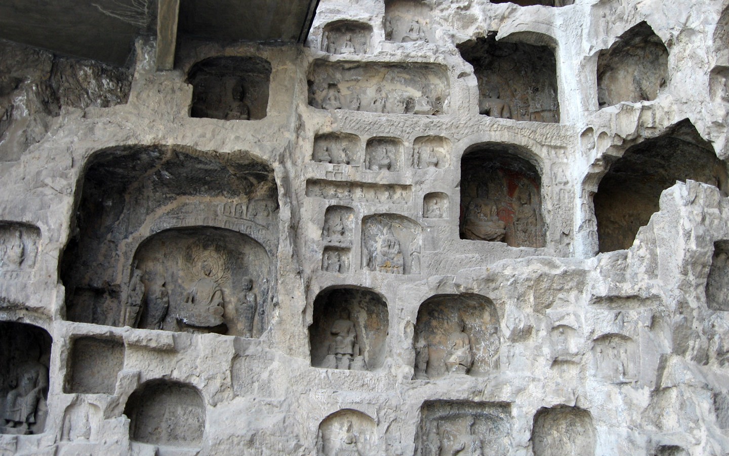 낙양, Longmen의 Grottoes는 배경 화면 #31 - 1440x900