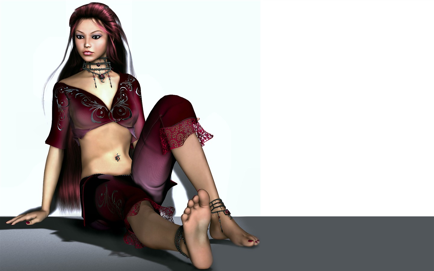 Widescreen Wallpaper 3D Female #28 - 1440x900