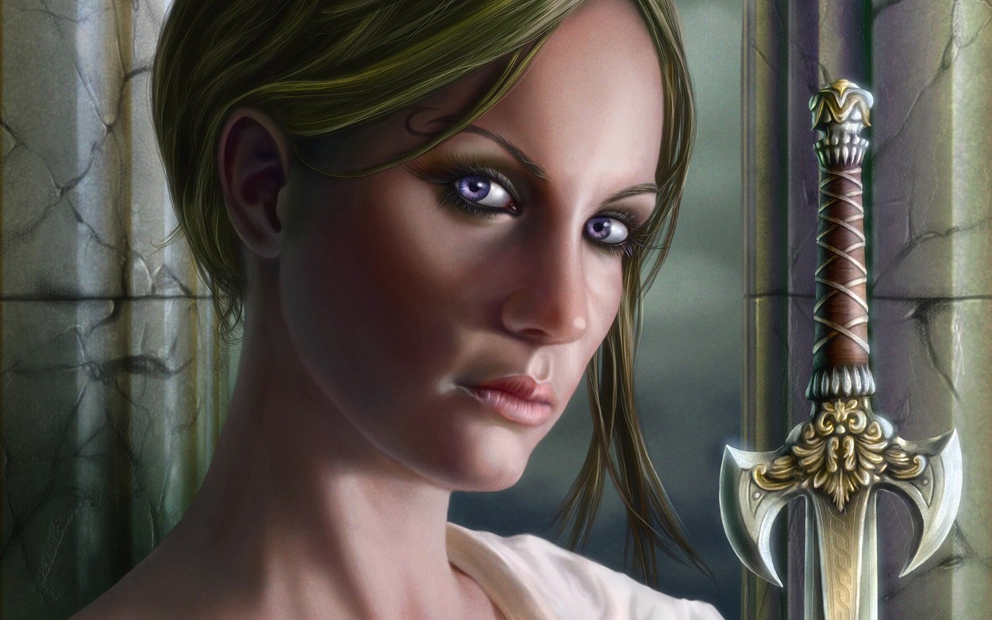 CG Illustration Fantasy Wallpaper Frauen #21 - 1440x900