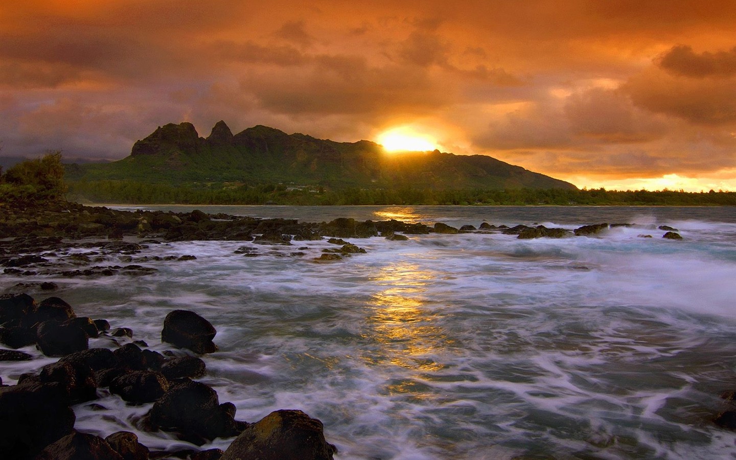 havajské pláži scenérie #4 - 1440x900