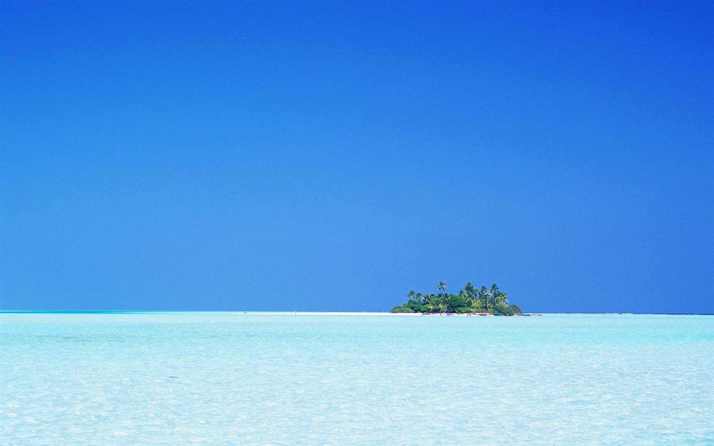 Malediven Wasser und blauer Himmel #21 - 1440x900