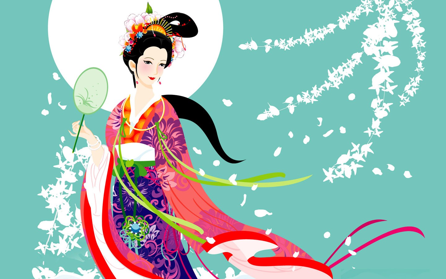 嫦娥奔月中秋節精美壁紙 #13 - 1440x900