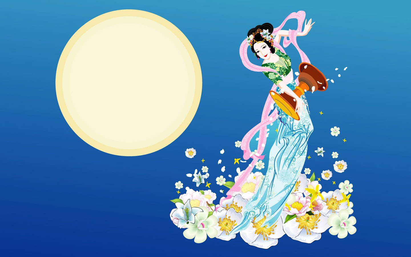 Střední-festival podzimu Měsíc krásnou tapetu #17 - 1440x900
