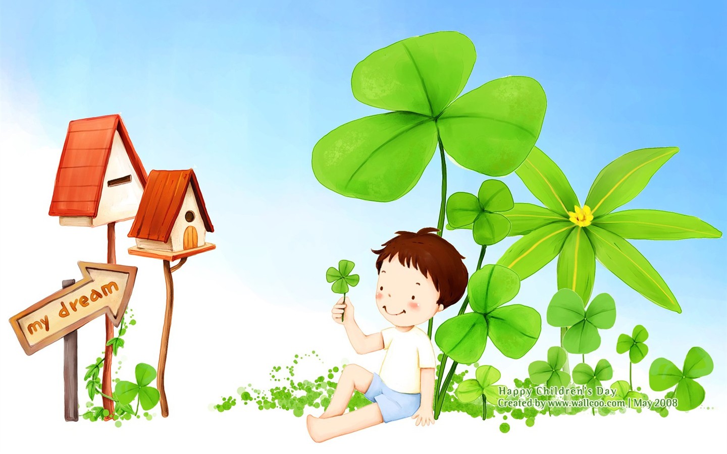 Lovely Children's Day wallpaper illustrator #10 - 1440x900