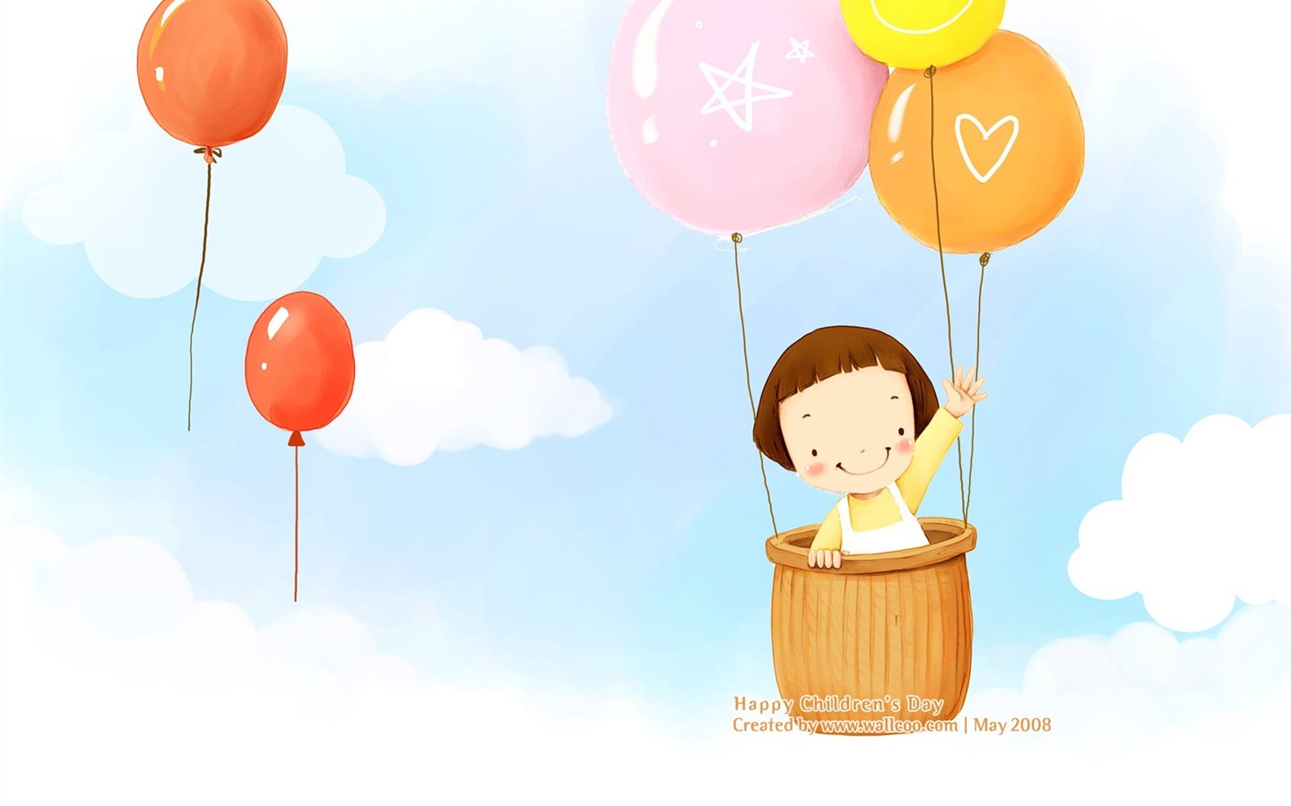 Lovely Children's Day wallpaper illustrator #14 - 1440x900