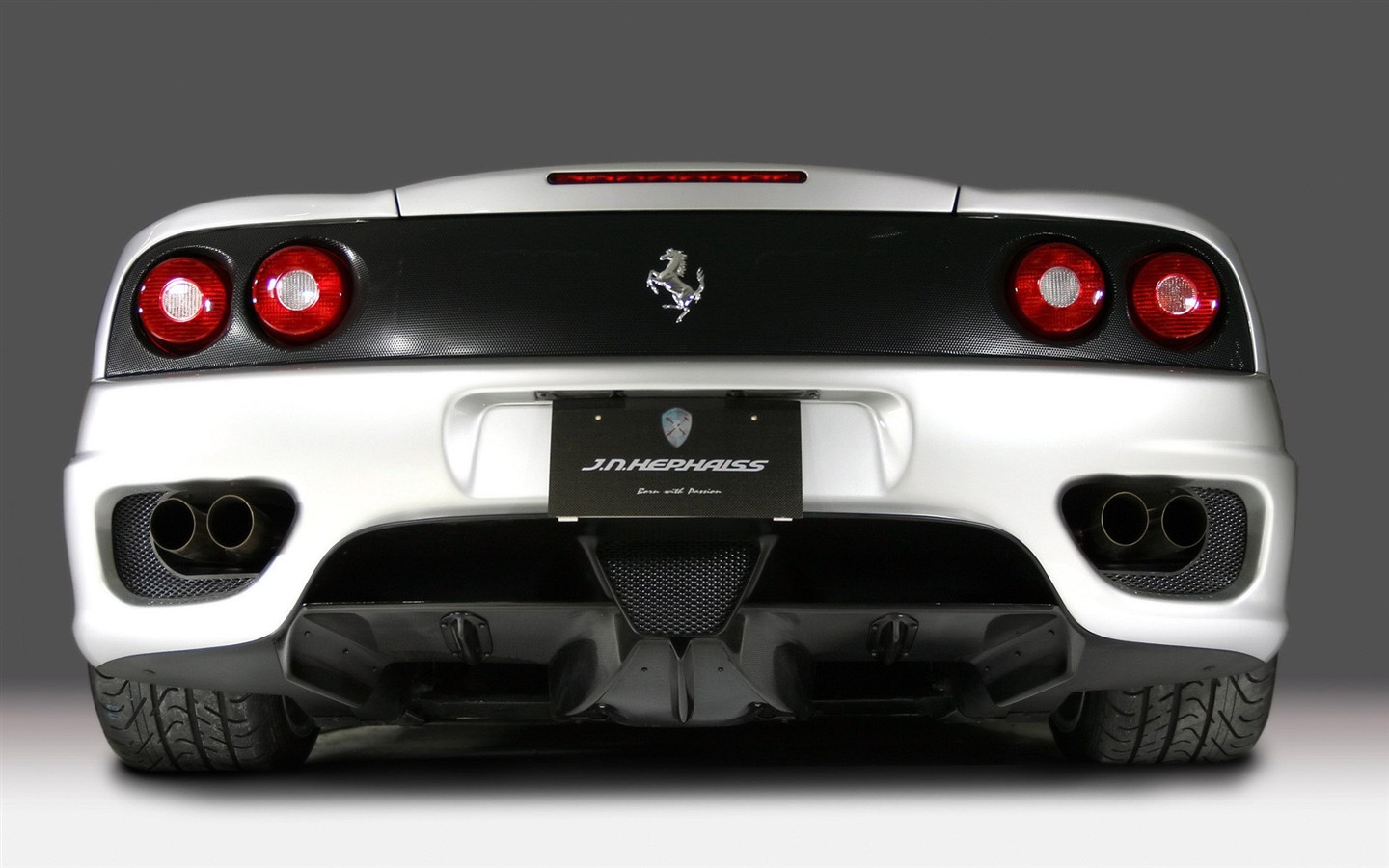 White Skull Ferrari F430 Wallpapers #3 - 1440x900