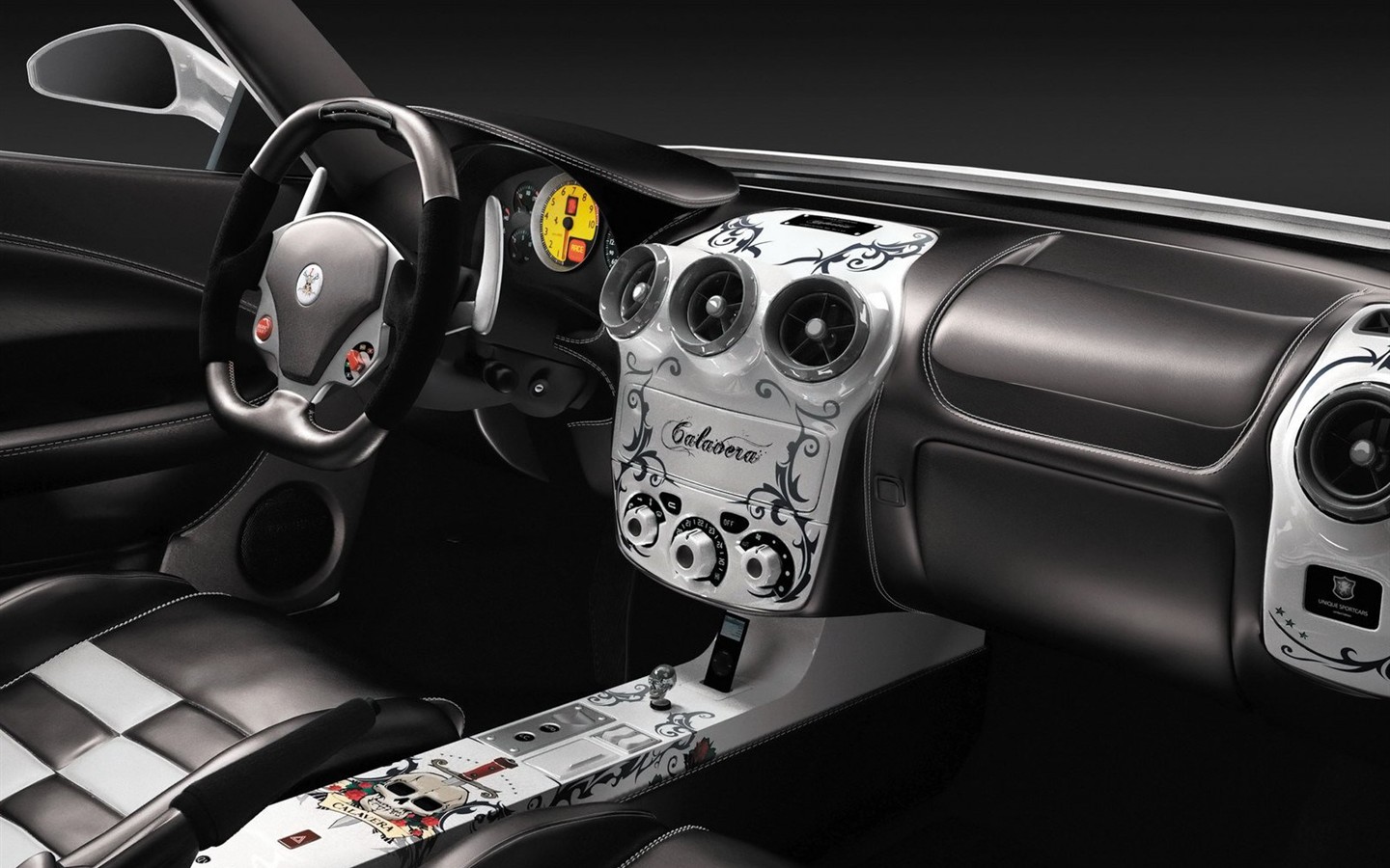 Ferrari F430 Skull White Fonds d'écran #17 - 1440x900