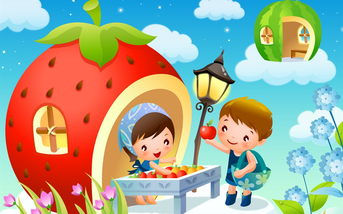 Childhood Dreams Cartoon Tapete Alben #15 - 1440x900