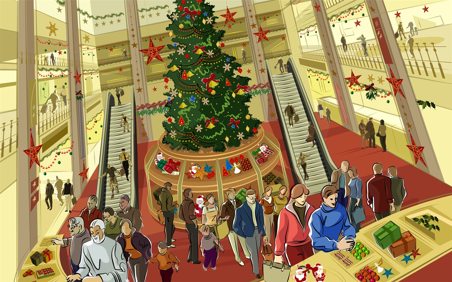 Christmas Theme Fonds d'écran HD (2) #36 - 1440x900