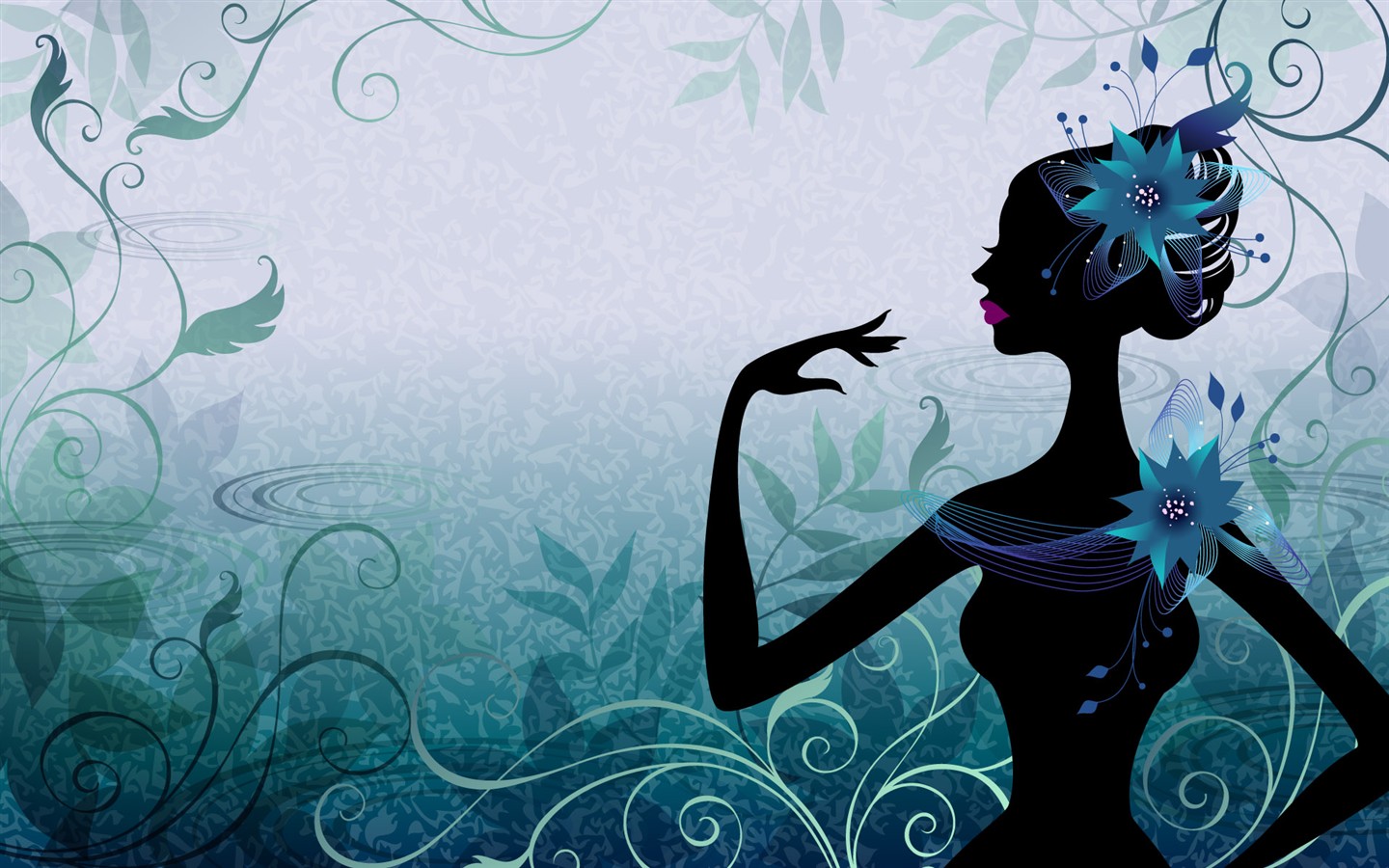 Vector Woman wallpaper #2 - 1440x900