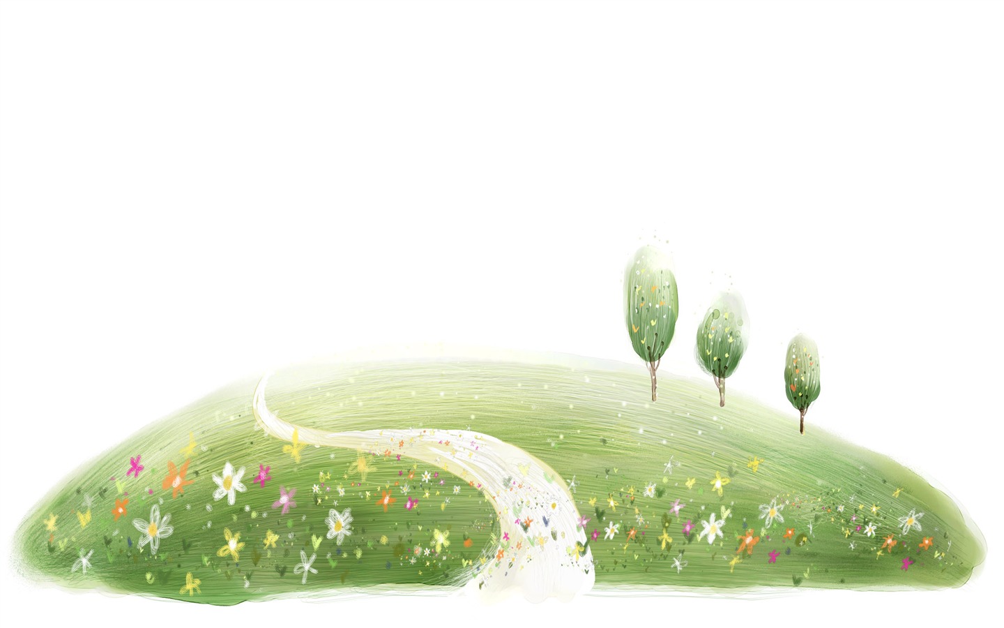 卡通夢幻風光壁紙 #6 - 1440x900