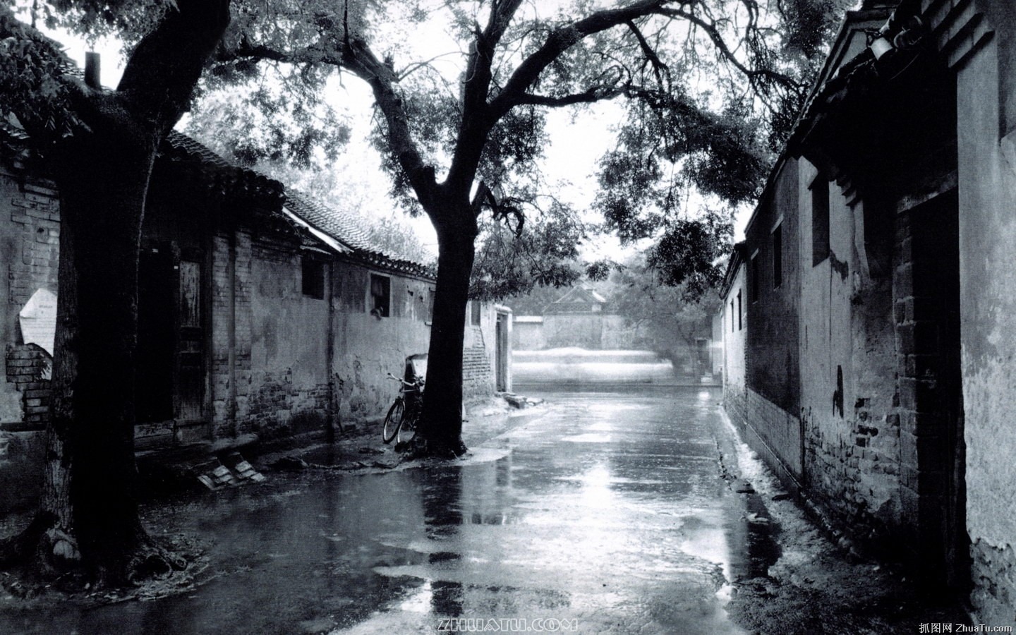 Antiguo vida Hutong de fotos antiguas fondo de pantalla #15 - 1440x900