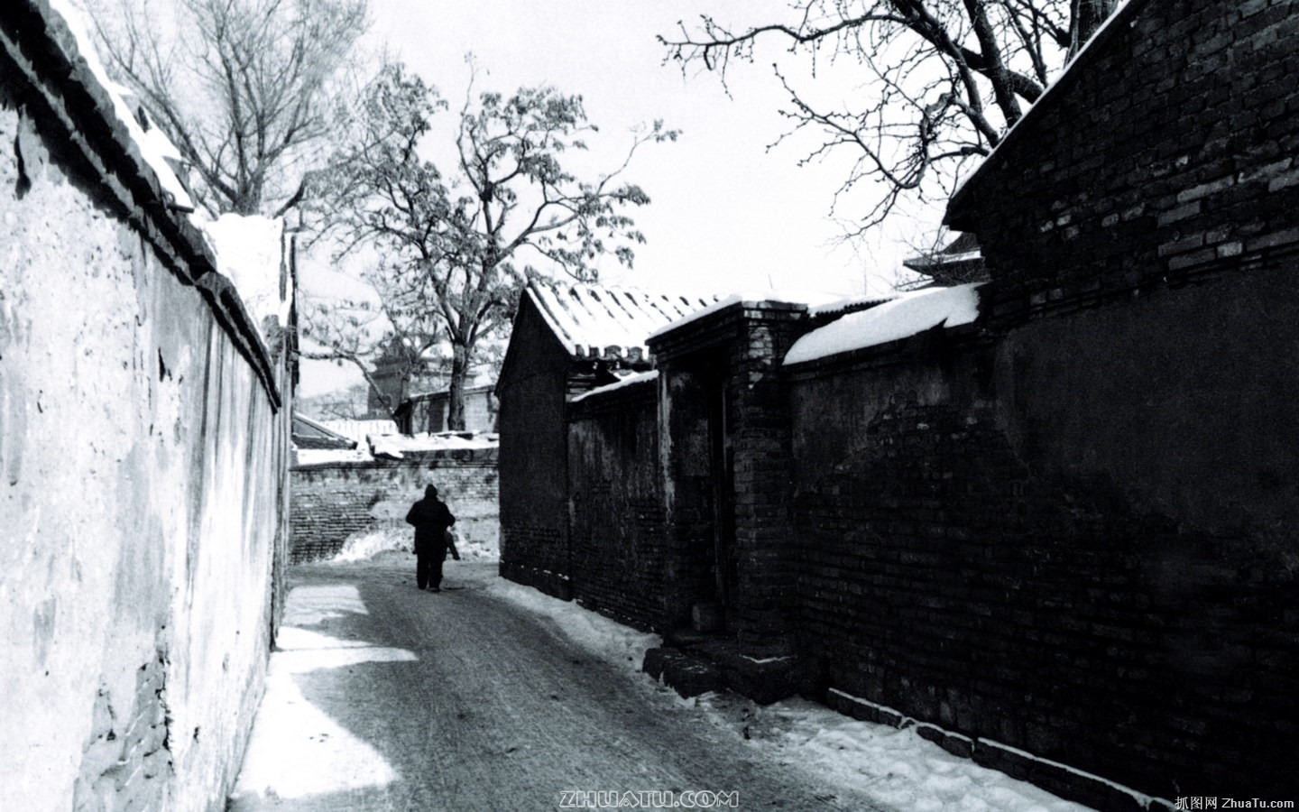 Antiguo vida Hutong de fotos antiguas fondo de pantalla #28 - 1440x900