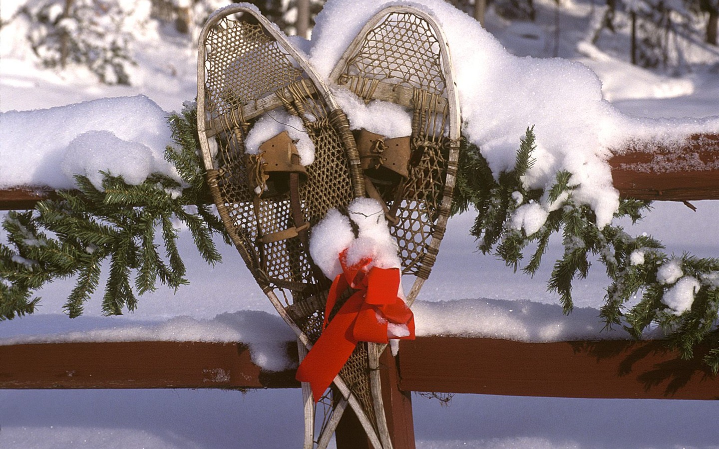 Christmas landscaping series wallpaper (3) #16 - 1440x900