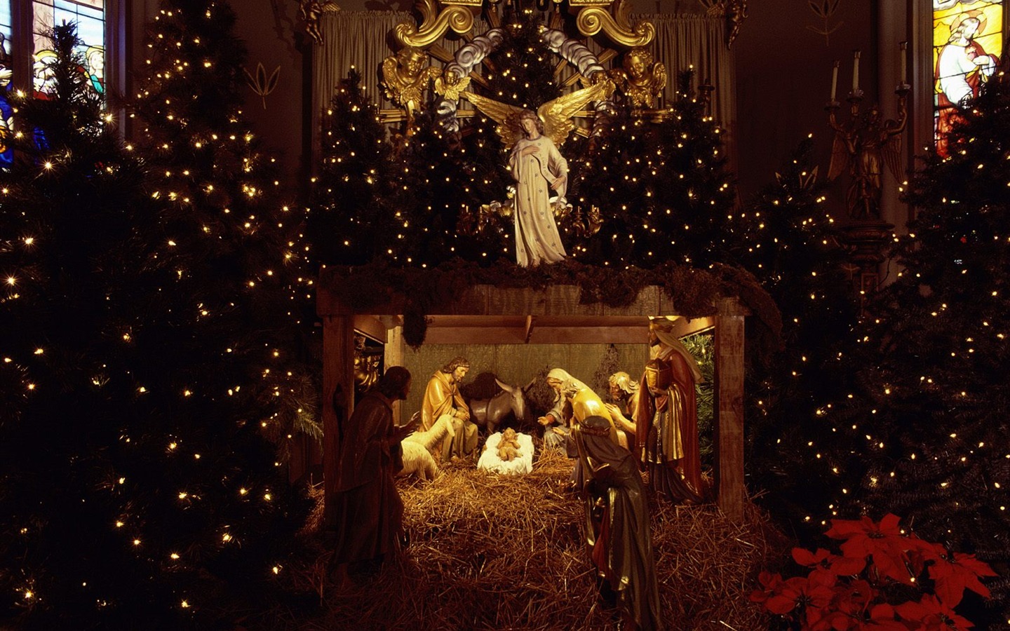 크리스마스 조경 벽지 시리즈 (4) #5 - 1440x900