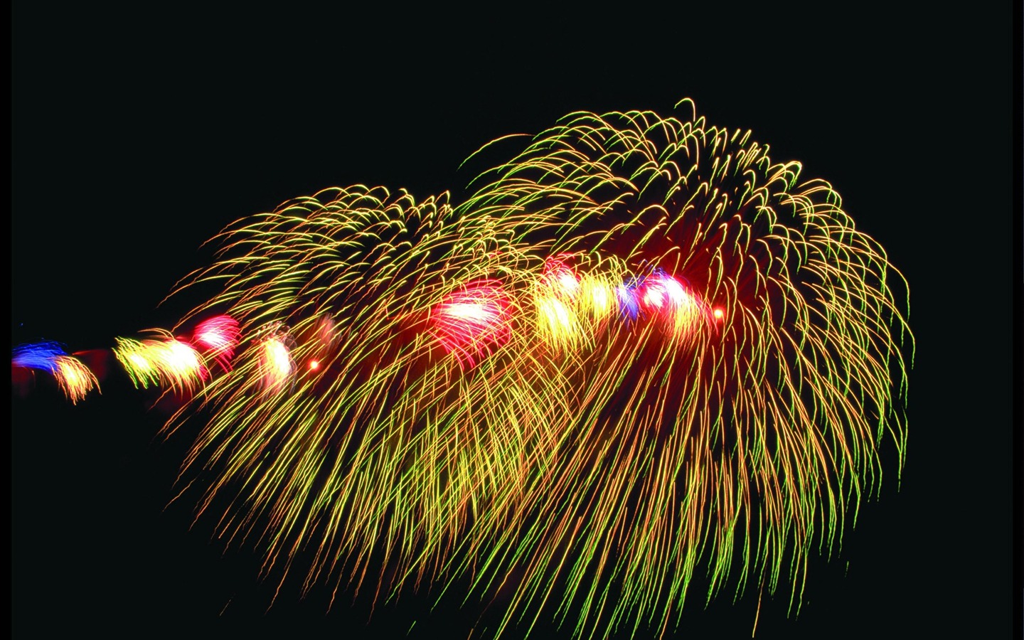 Festival fireworks display wallpaper #8 - 1440x900
