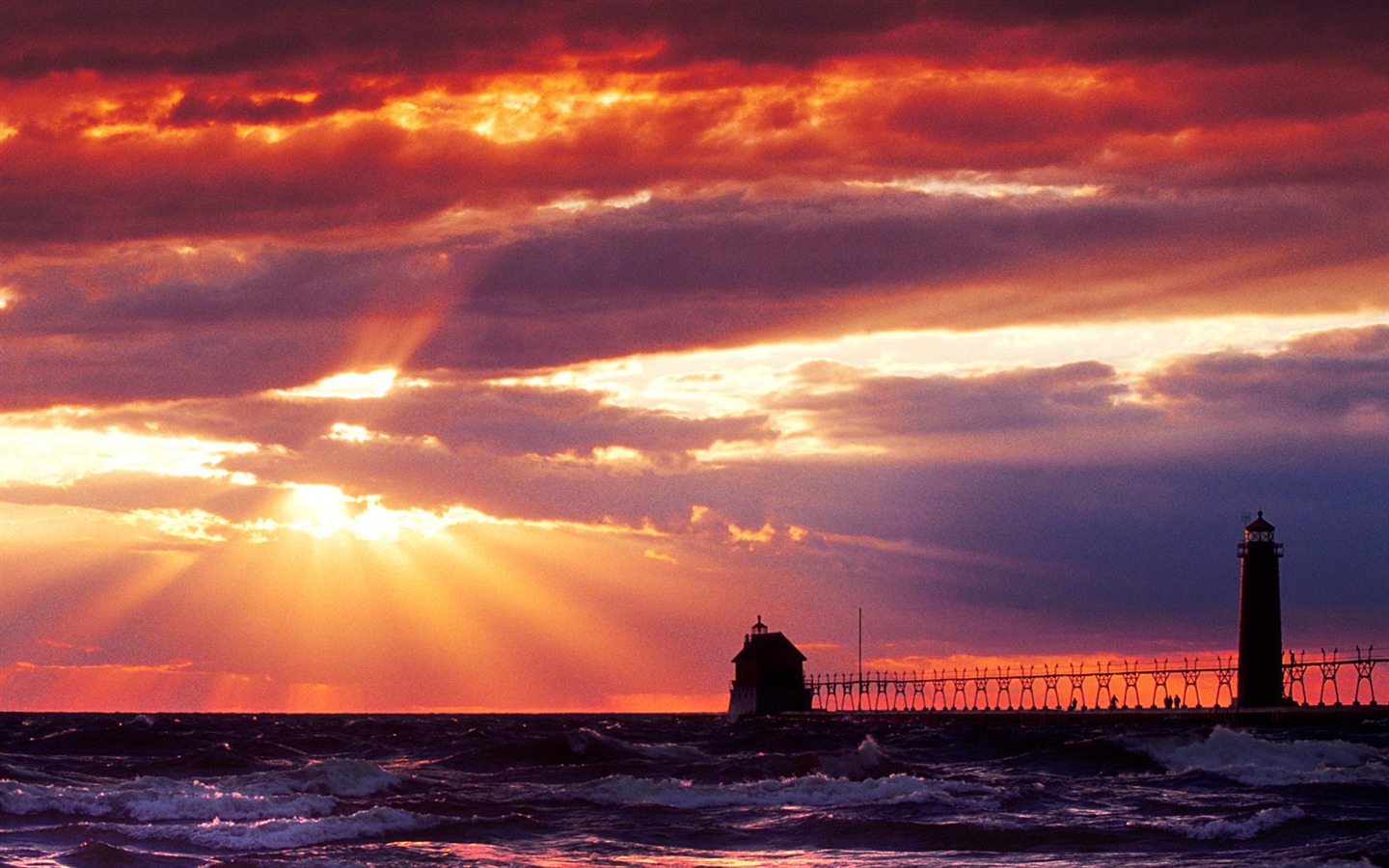 Pobřežní Lighthouse HD Wallpaper #25 - 1440x900