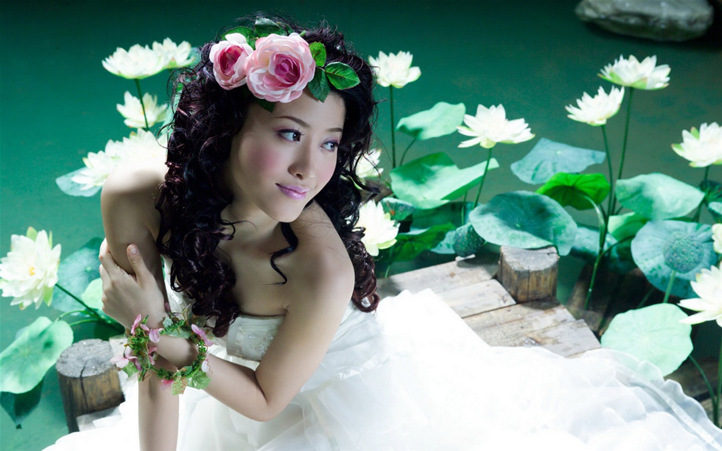 美女婚紗攝影壁紙 #1 - 1440x900