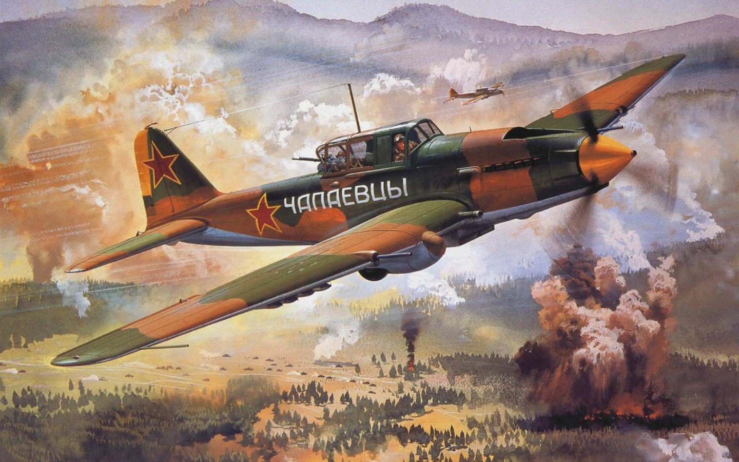 HD Wallpaper Malerei Flugzeuge #16 - 1440x900