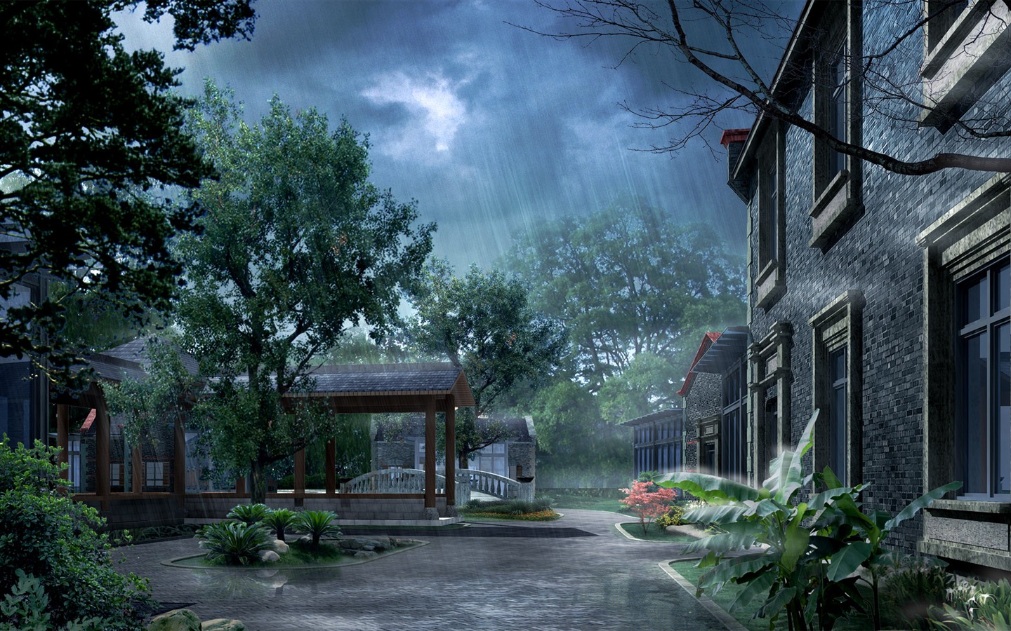 Exquisite architectural landscape wallpaper #20 - 1440x900