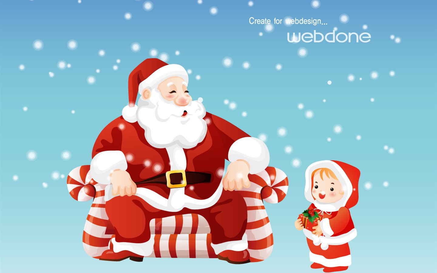 Christmas landscaping series wallpaper (9) #12 - 1440x900