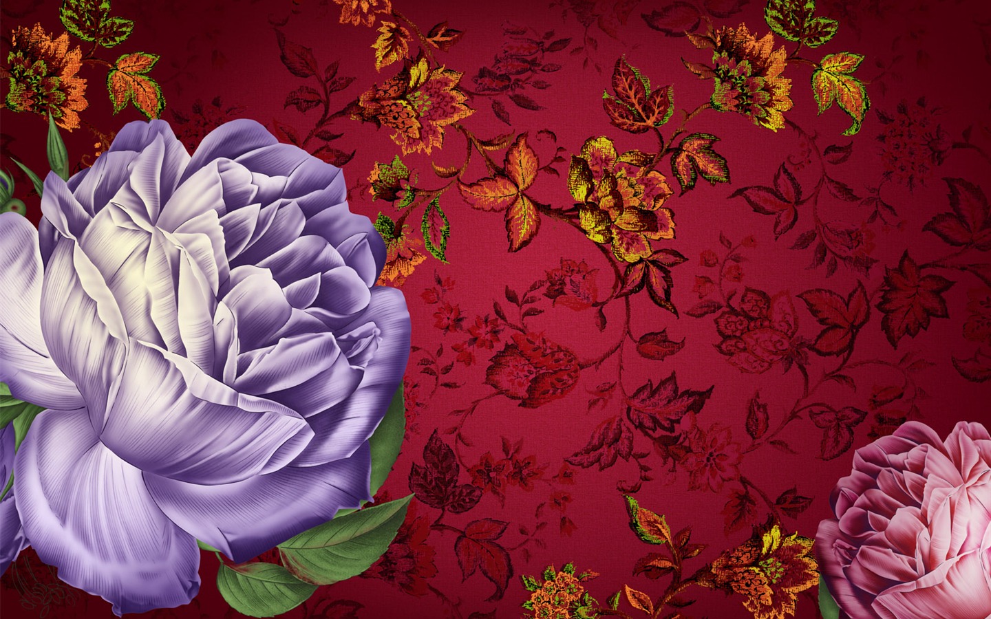 Fleur de synthèse HD Wallpapers #20 - 1440x900