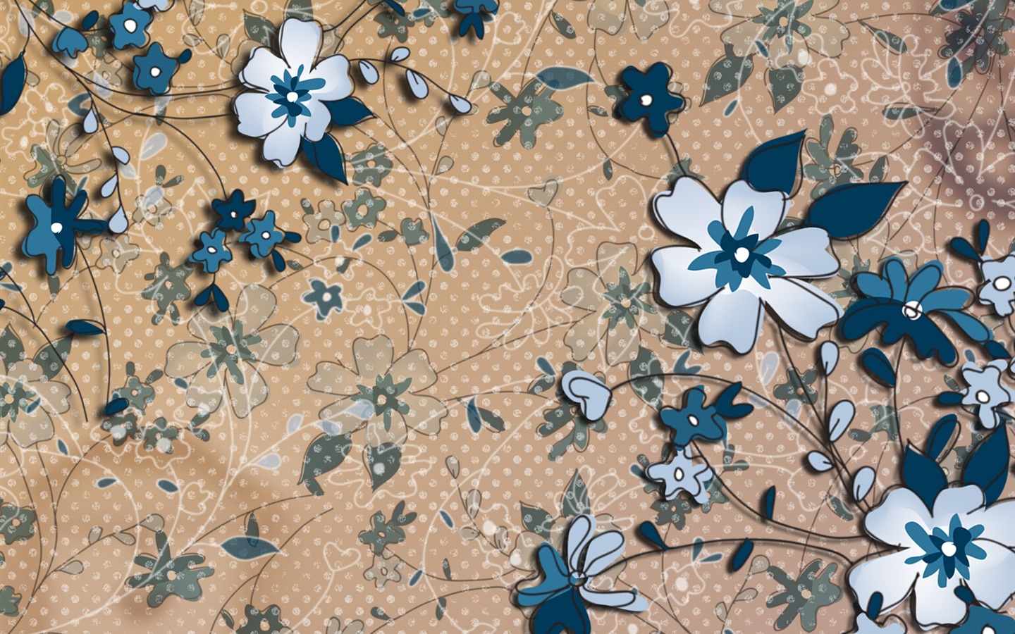 合成花卉 高清壁纸37 - 1440x900
