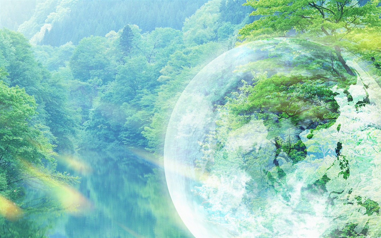 綠色環境主題PS壁紙 #12 - 1440x900