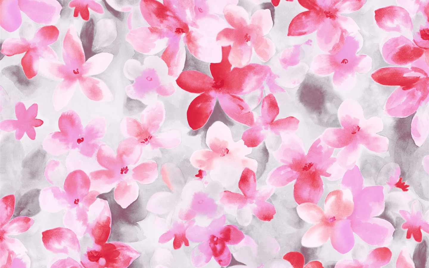 水墨花卉精美壁紙 #5 - 1440x900