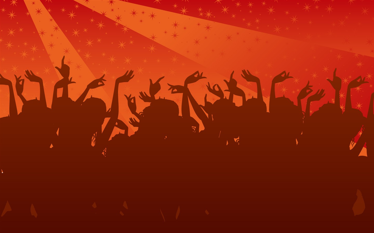 Vector People silhouette wallpaper (2) #10 - 1440x900