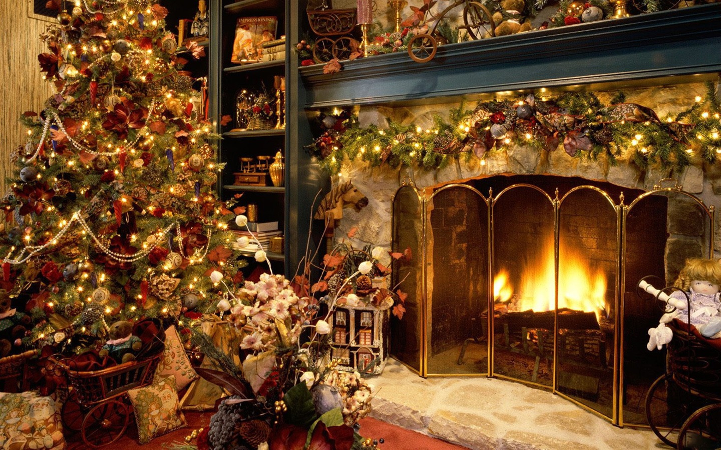 Christmas landscaping series wallpaper (15) #13 - 1440x900