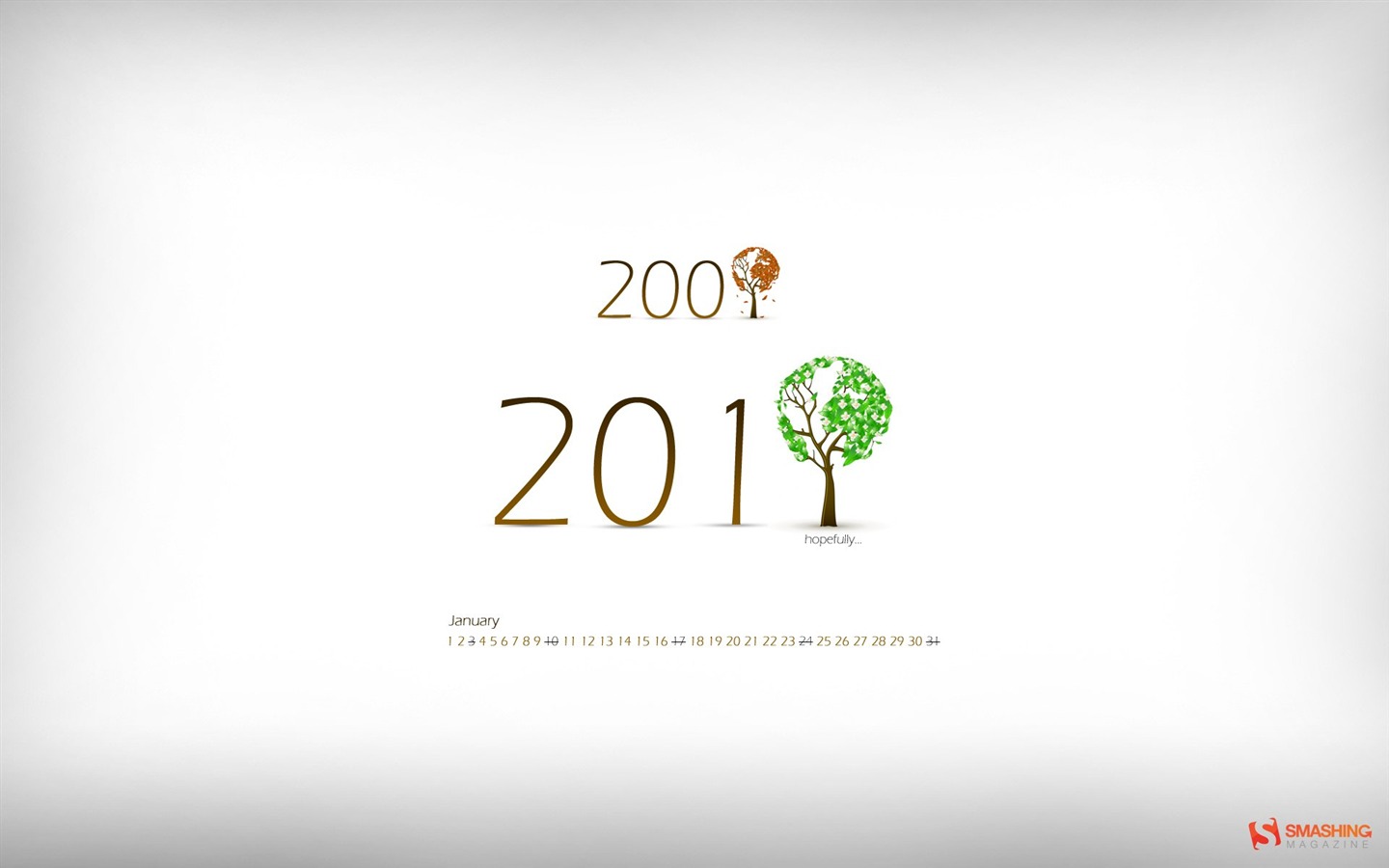 2010年1月月曆壁紙 #29 - 1440x900