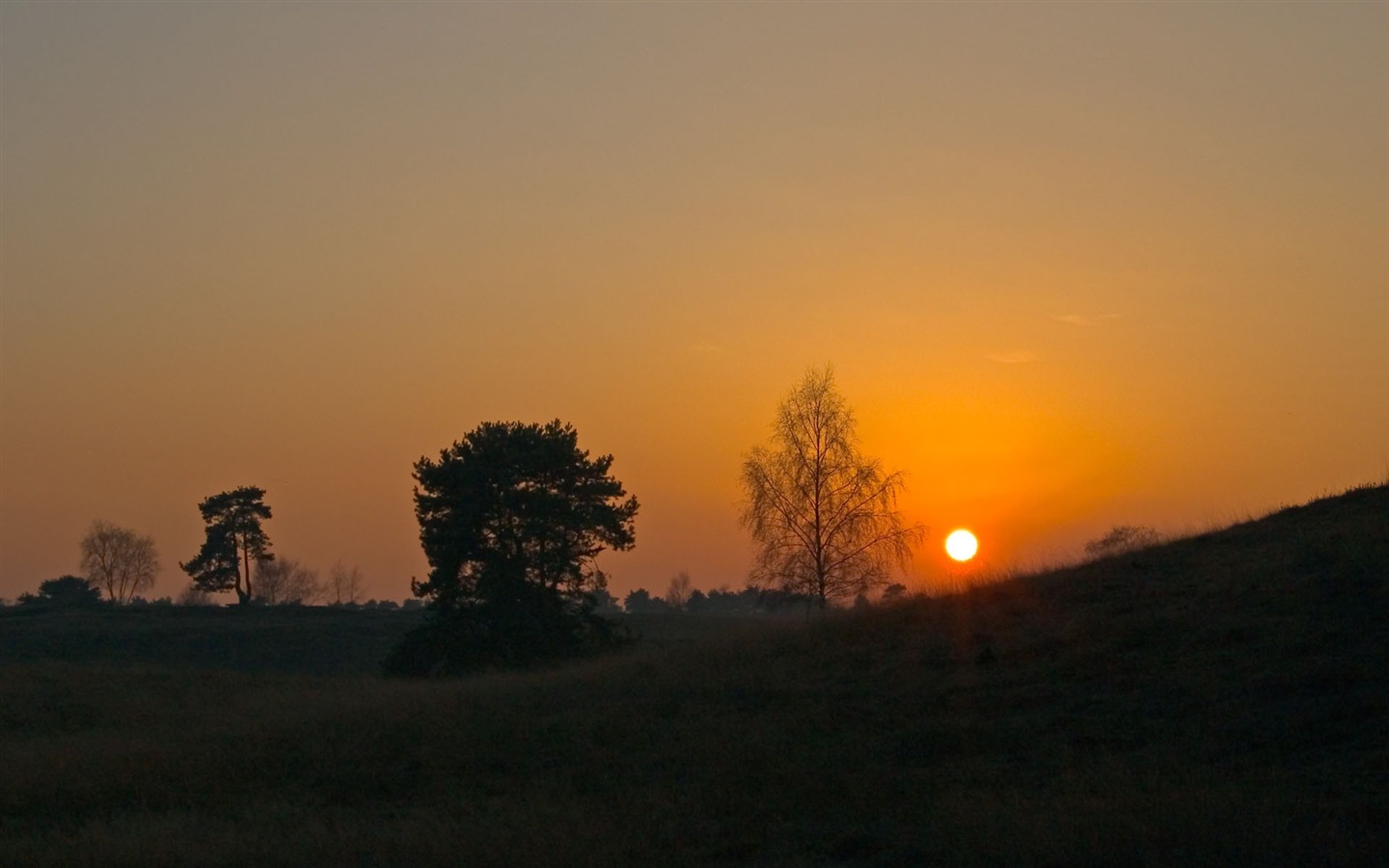 Glow du coucher du soleil HD Wallpaper exquise (1) #27 - 1440x900