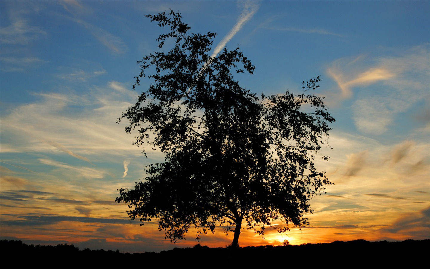 Glow du coucher du soleil HD Wallpaper exquise (1) #38 - 1440x900