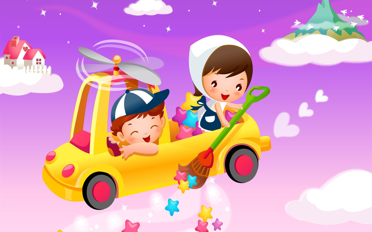 Childhood Dreams Cartoon Wallpaper (1) #20 - 1440x900