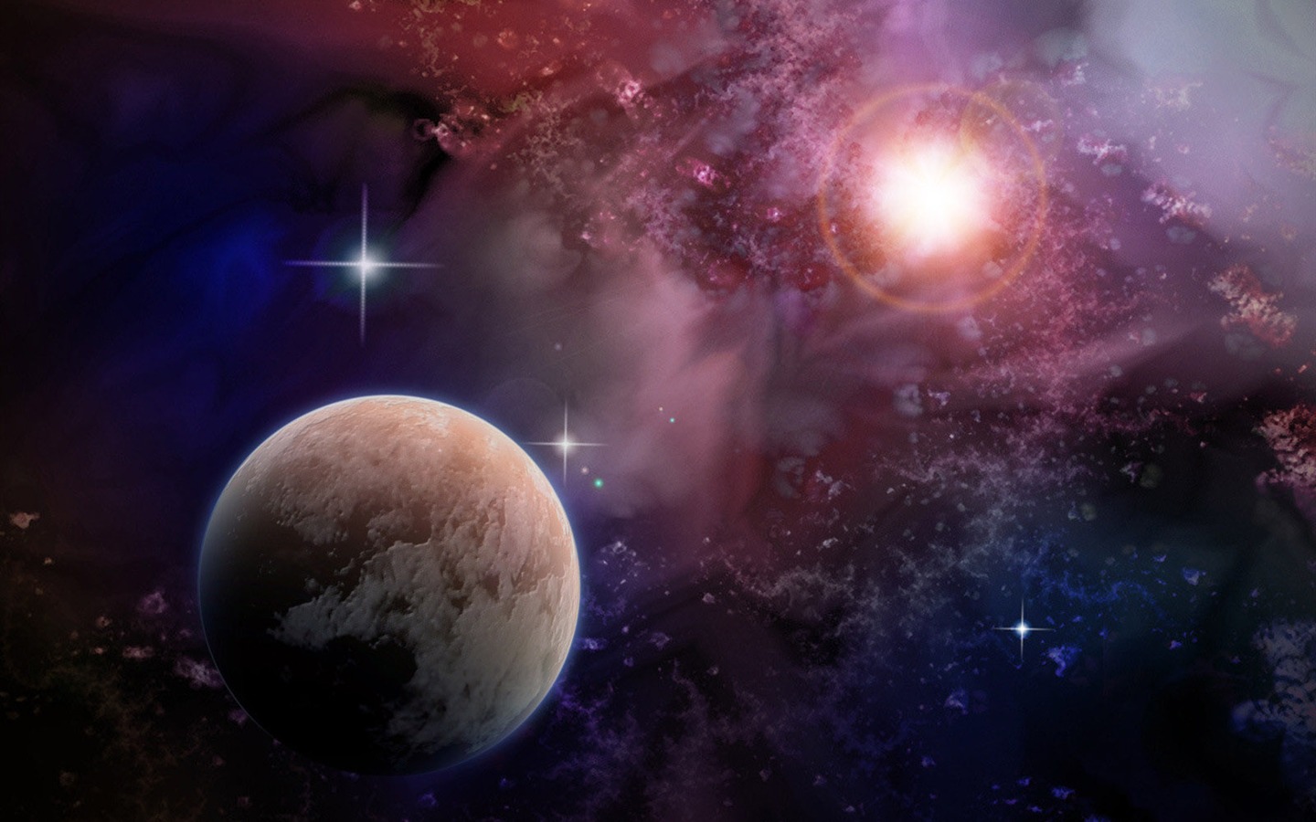 Unendlichen Universums, das schöne Star Wallpaper #30 - 1440x900