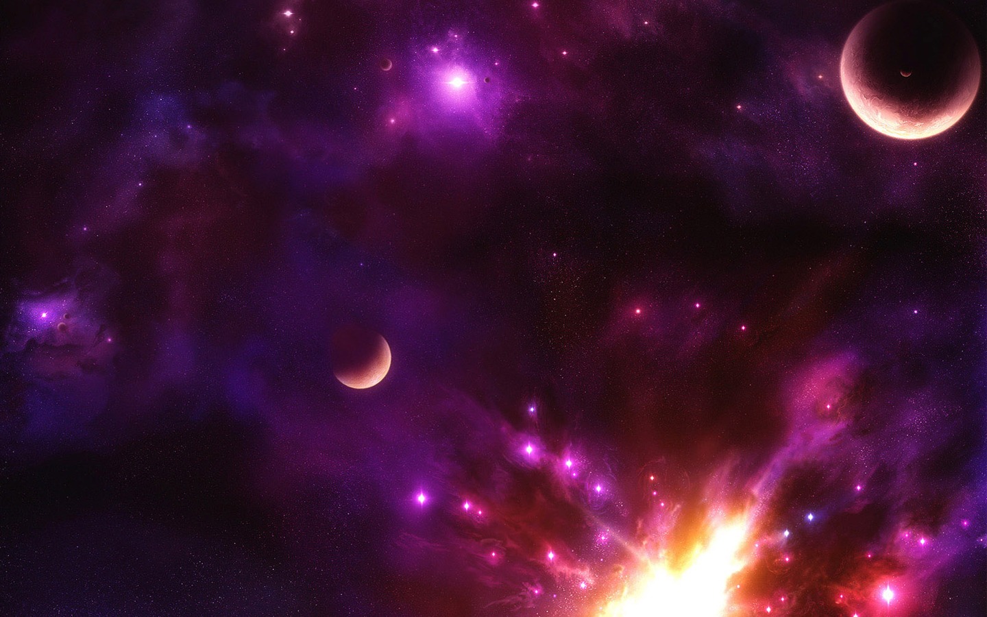Unendlichen Universums, das schöne Star Wallpaper #17 - 1440x900