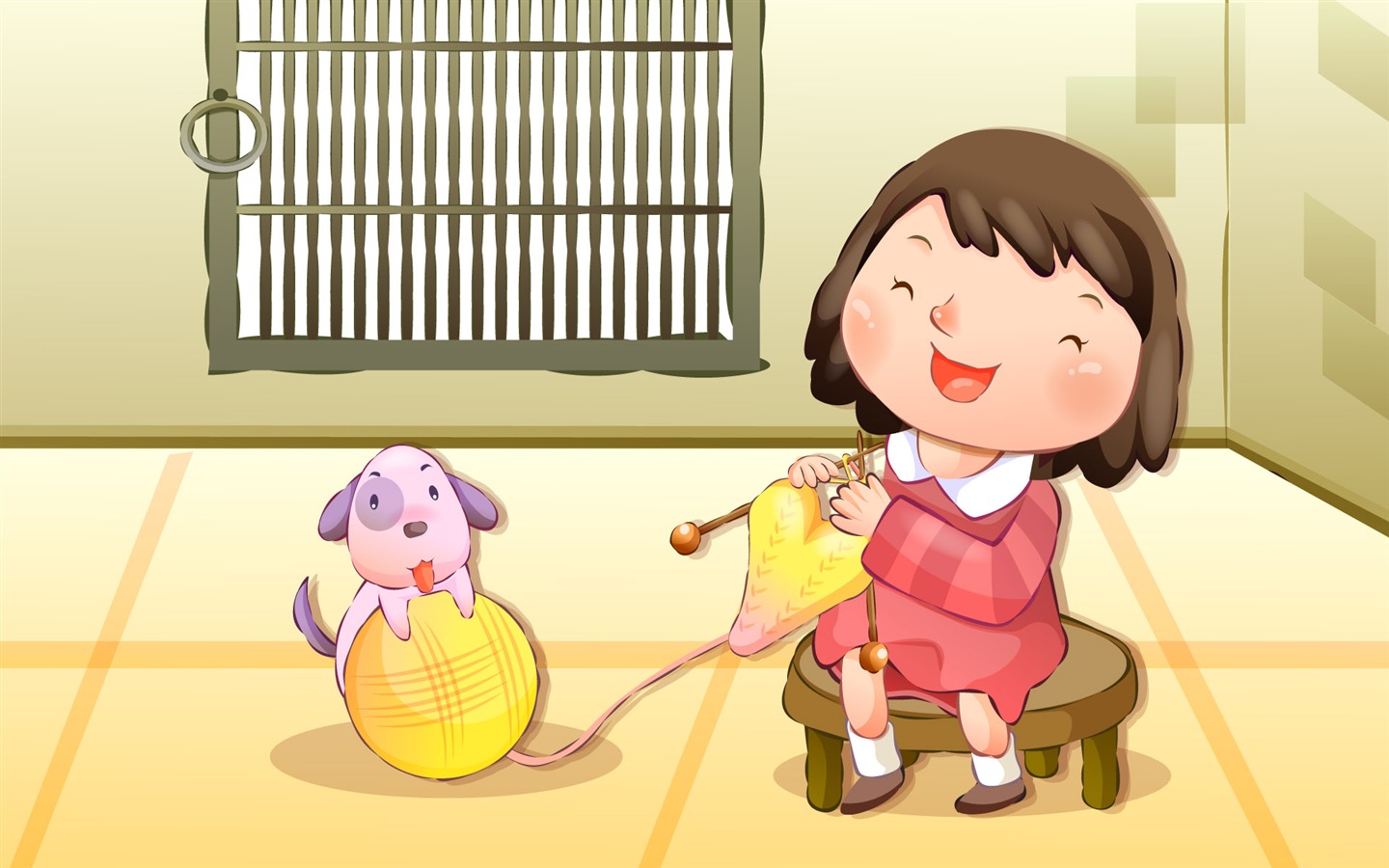 矢量快樂兒童壁紙(四) #19 - 1440x900